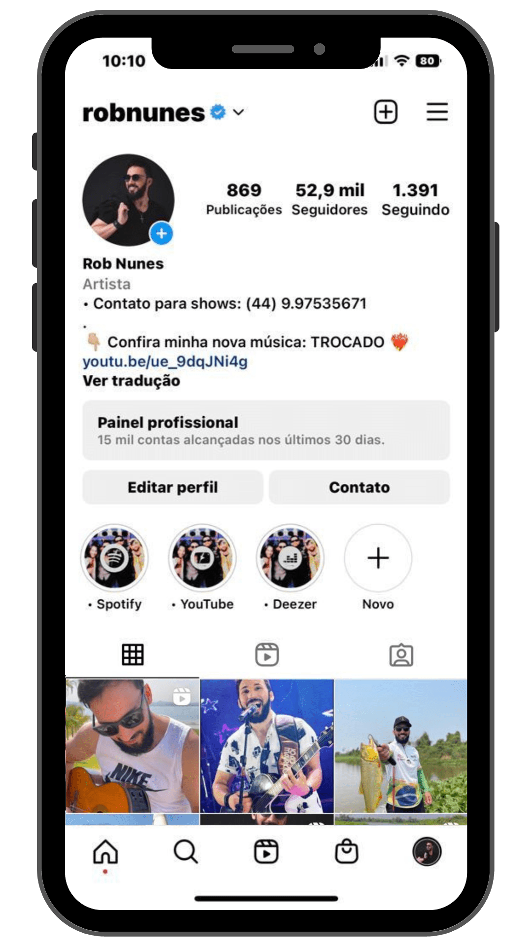 PERFIL INSTAGRAM ROB NUNES